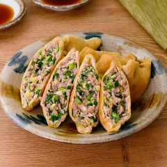 豚ひき肉の油揚げ餃子