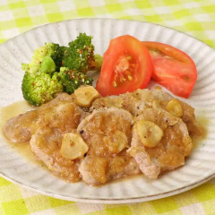 豚ヒレ肉のおろし玉ねぎソテー