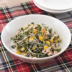 ブロッコリースプラウトのツナマヨあえ