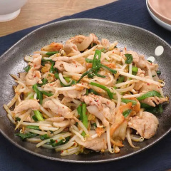 豚肉ともやしのキムチ炒め