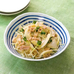 玉ねぎとかいわれのツナサラダ