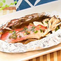 金目鯛のホイル焼き