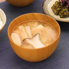 エリンギとねぎの味噌汁