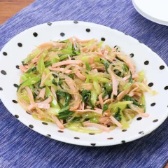 チンゲン菜と春雨の中華和え