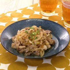 豚バラのポン酢生姜炒め