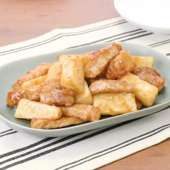 豚肉と長芋のにんにく醤油焼き