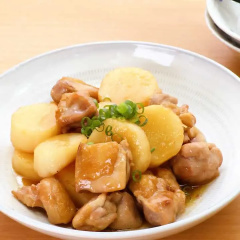 鶏と長芋の照り煮