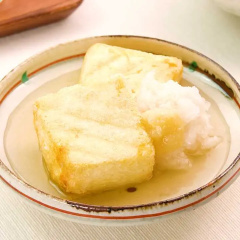 白だしの揚げ出し豆腐