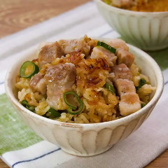 ごろっと豚バラの炊き込みごはん