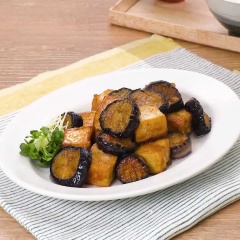 厚揚げとなすの照りマヨ炒め