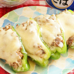 ピーマンのさば缶詰め