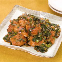 ねぎニラ甘酢チキン
