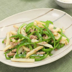 じゃがいもとピーマンのツナ炒め