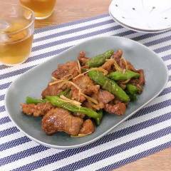 豚天とししとうの南蛮漬け