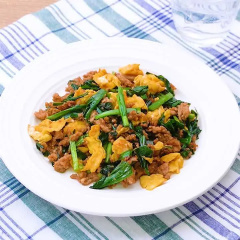 卵とひき肉のオイスター炒め