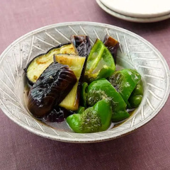 なすとピーマンの焼き浸し