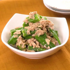 オクラとツナのしょうゆ和え