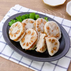 れんこんのはさみ揚げ（時間がかかる）