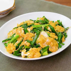 めんつゆで作るニラ玉